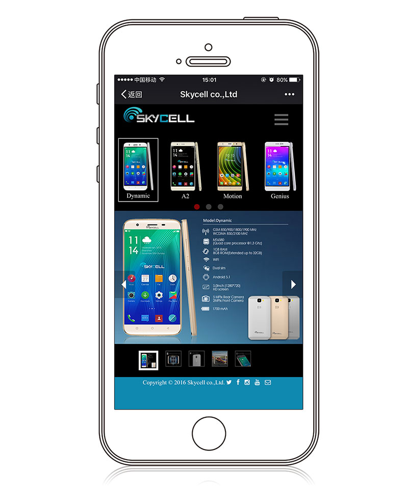Skycell公司网站手机版