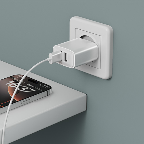 欧规充电器白色